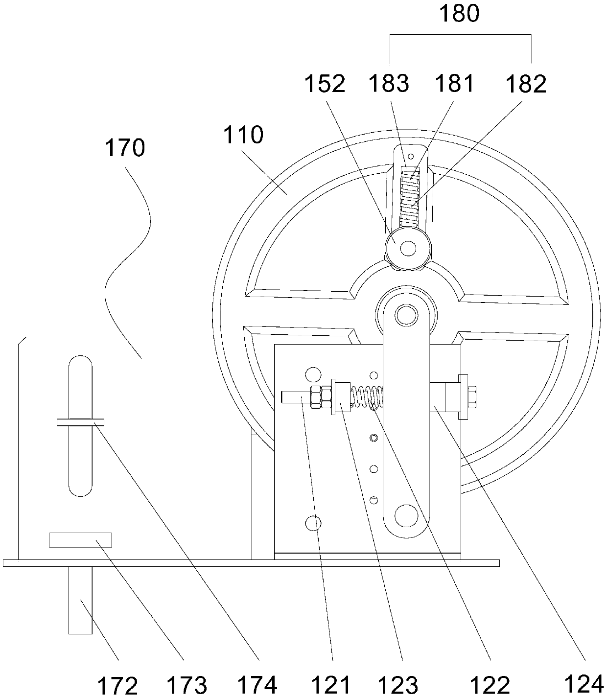 Speed monitoring and braking device for vertical lifting equipment