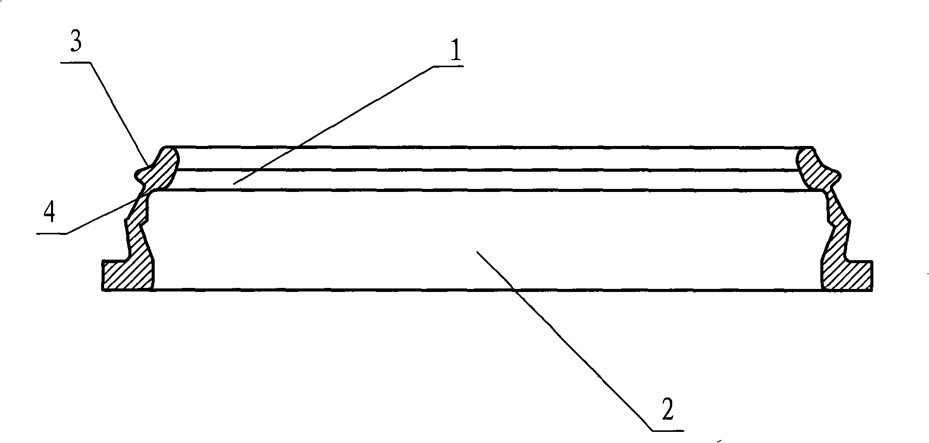 High-precision double-hardness cotton spinning ring and preparing method and device thereof