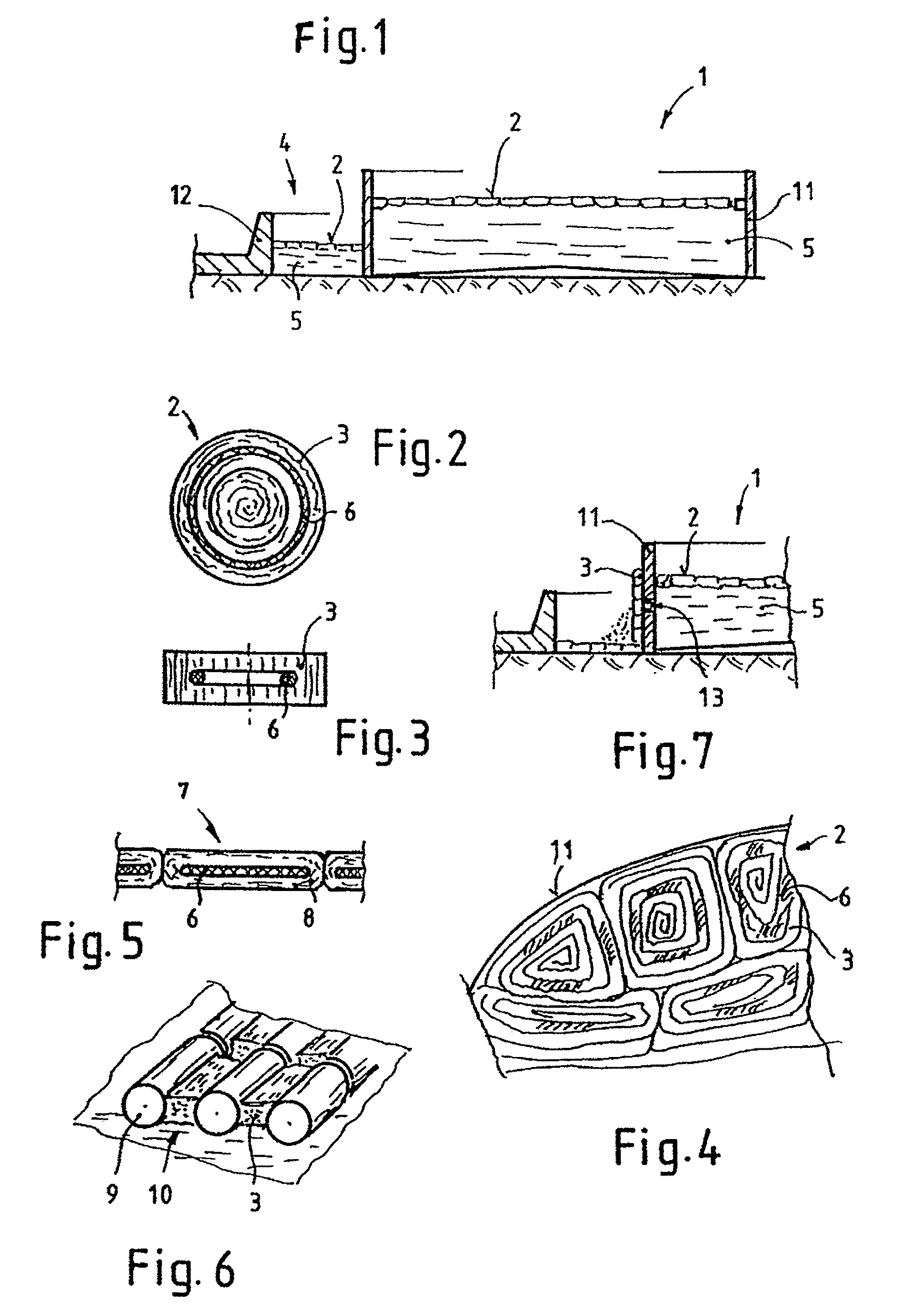 Fire-retarding device on storage tanks