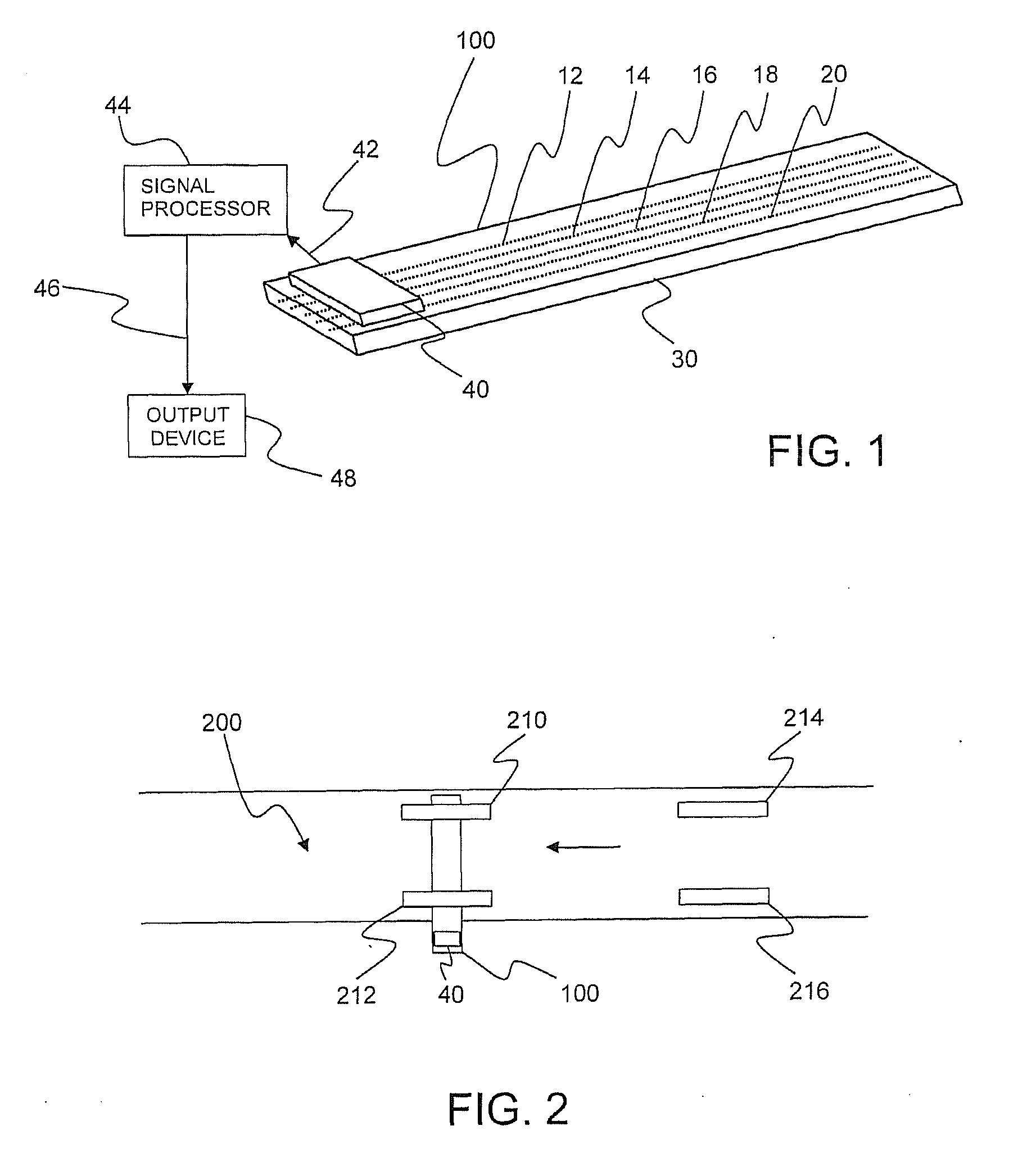 Contact detector with piezoelectric sensor