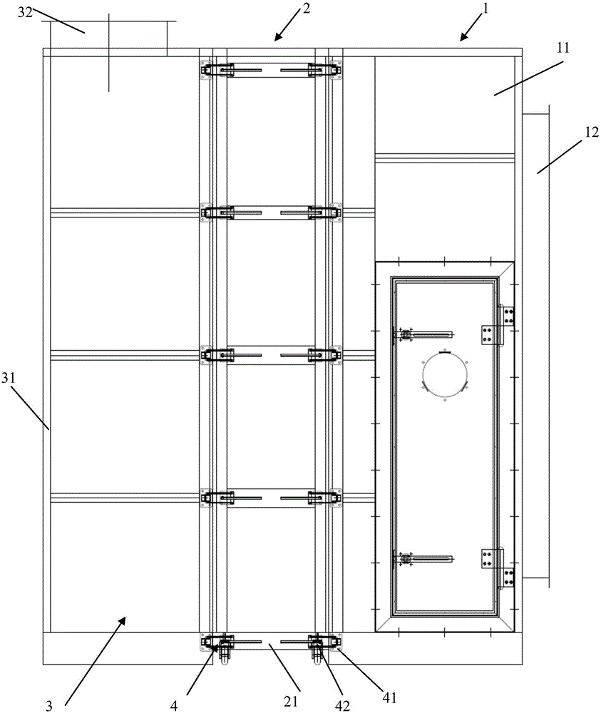 Modularized paint-mist filtering device