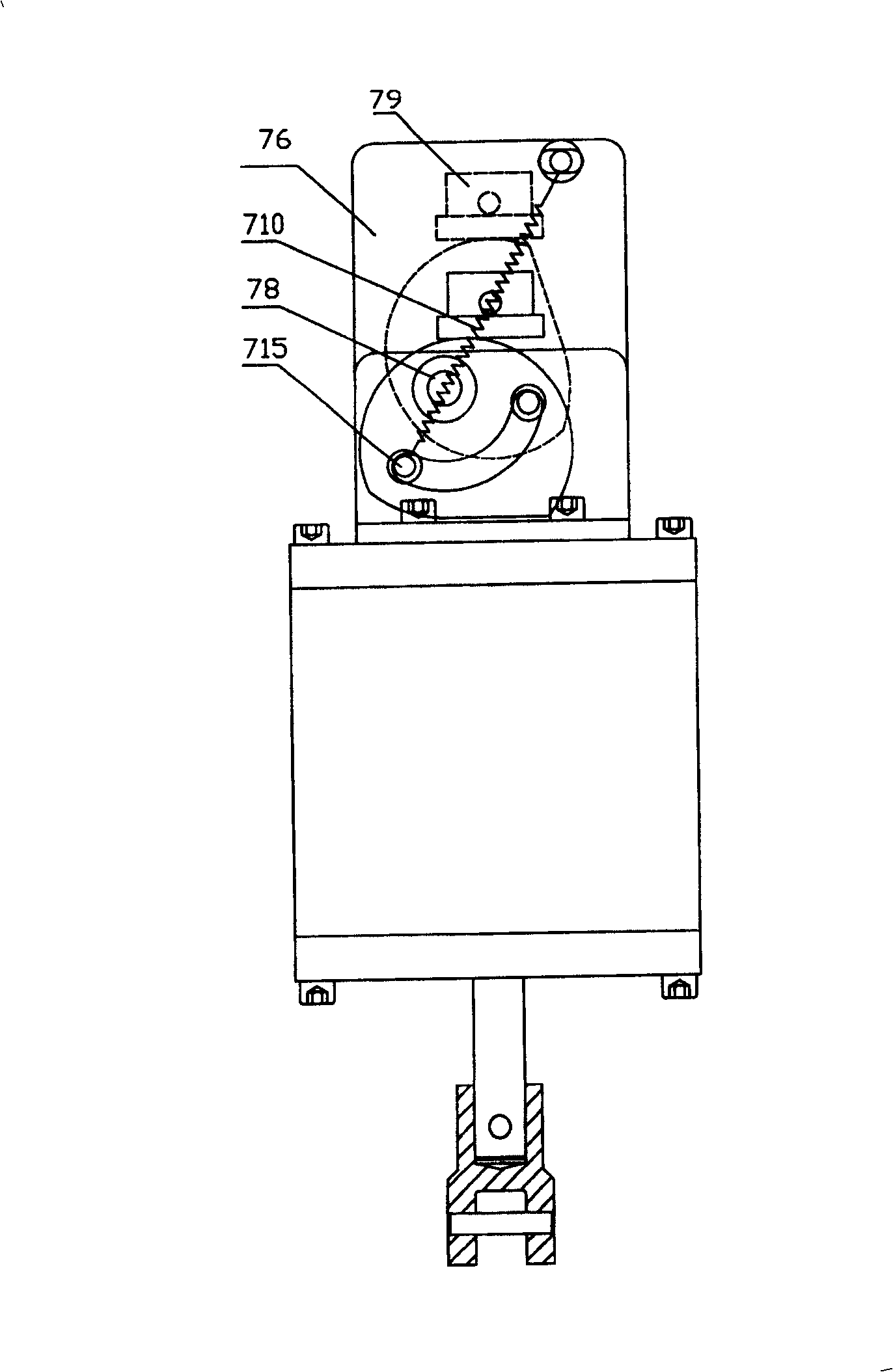 Extra-high-voltage breaker permanent-magnet locked hydraulic operating mechanism