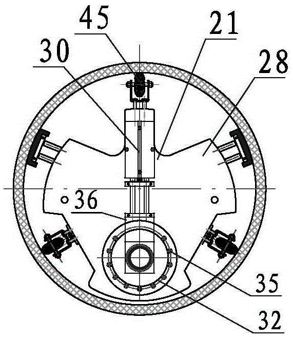 Drainage pipeline silt removing device with flow distribution function