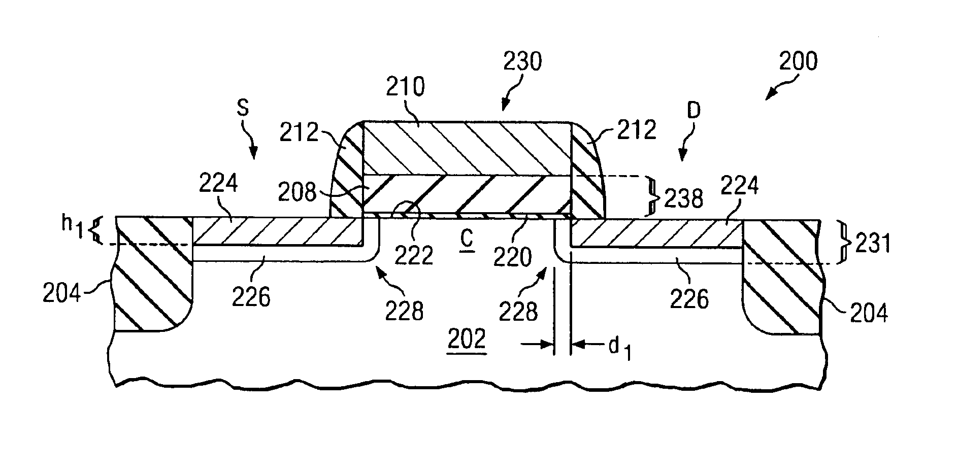 Transistor with dopant-bearing metal in source and drain