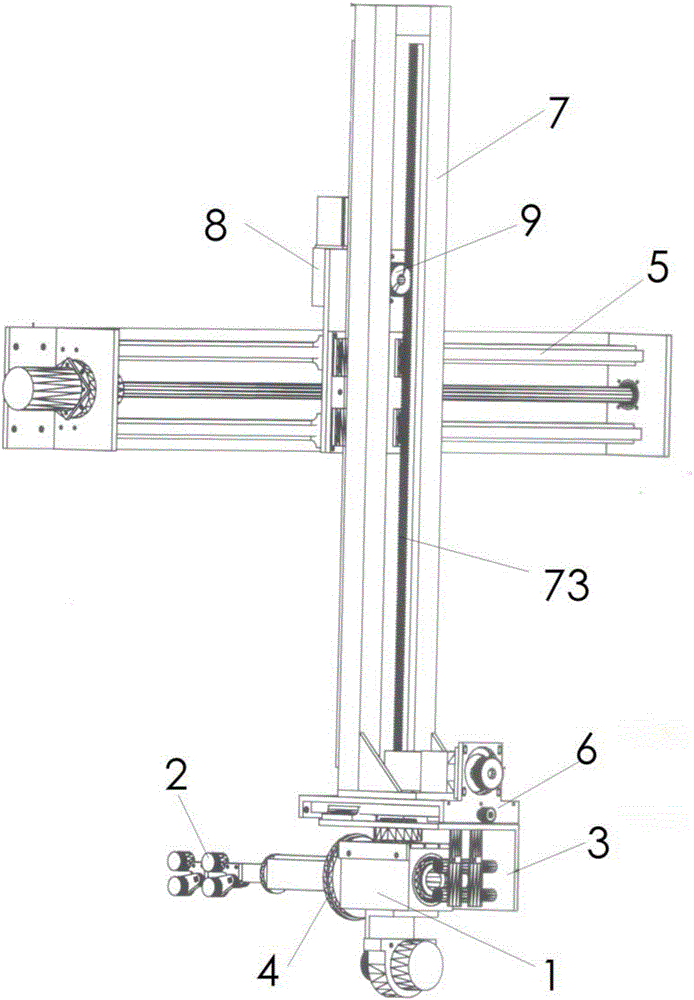 Automatic optical fiber cable arrangement device