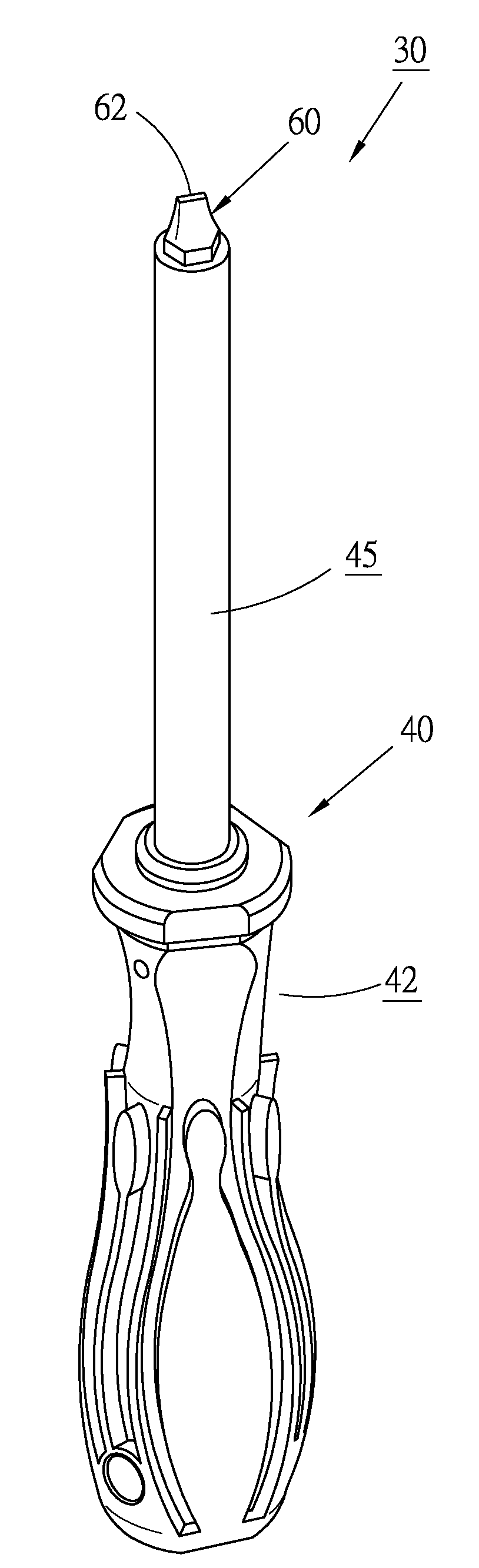 Anti-loose and Anti-detachment insulated screwdriver