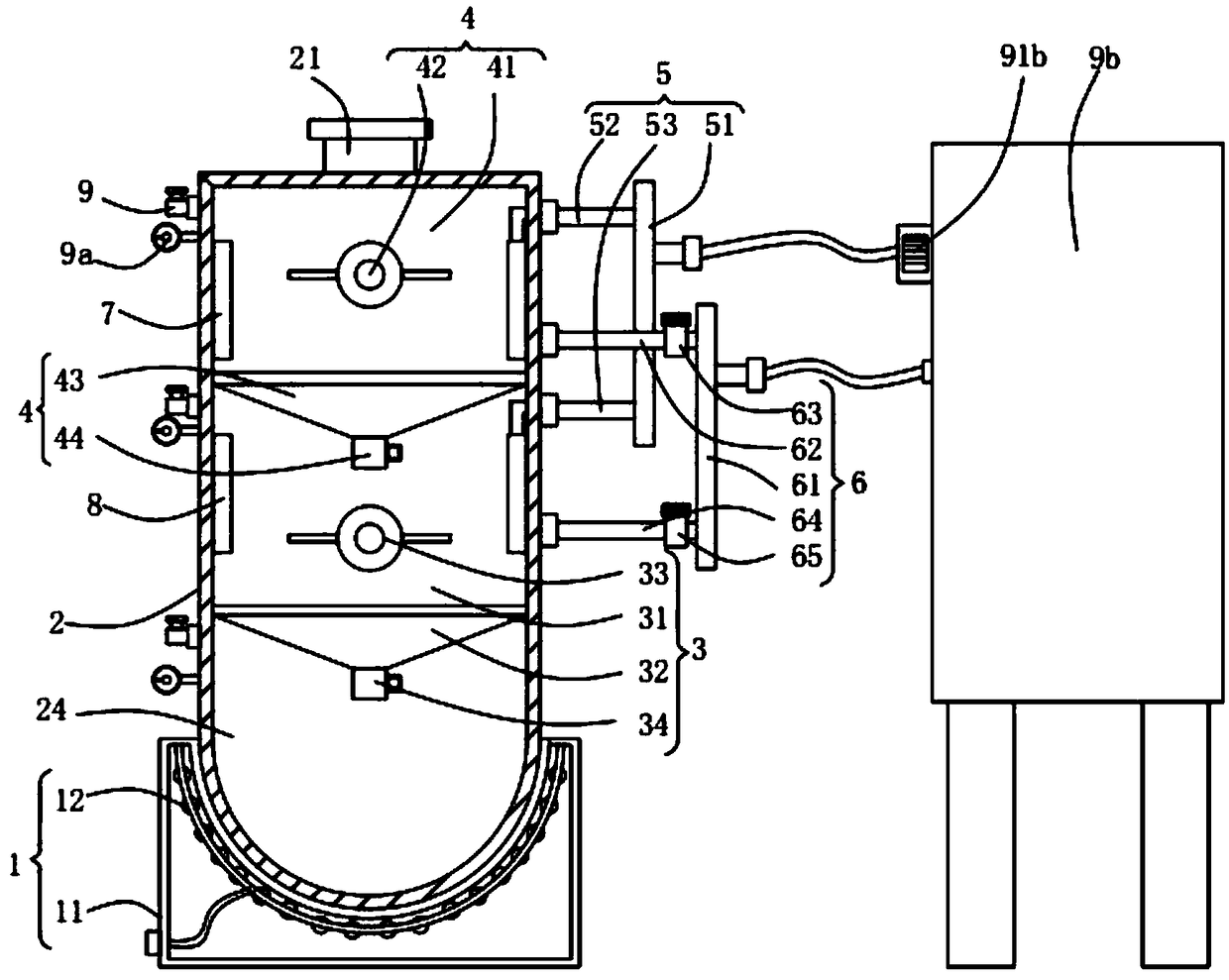 Distillation kettle for chemical industry production