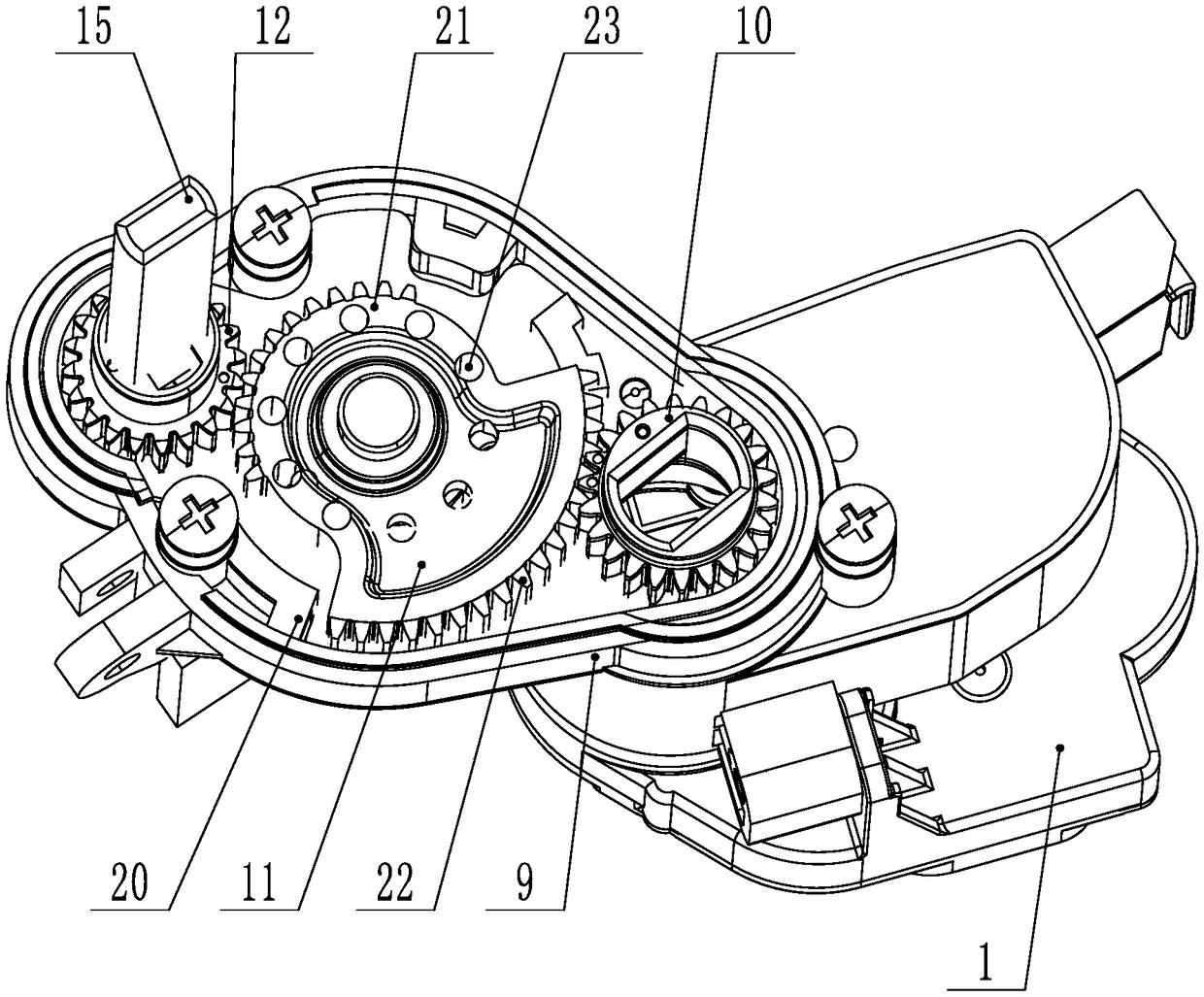 Automatic opening and closing device and intelligent toilet bowl