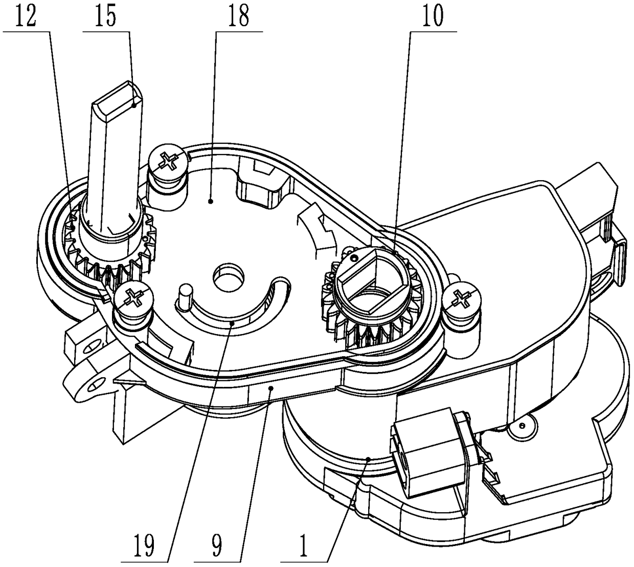 Automatic opening and closing device and intelligent toilet bowl