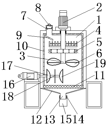 Stirring device used for high infrared light transmission printing ink layer production