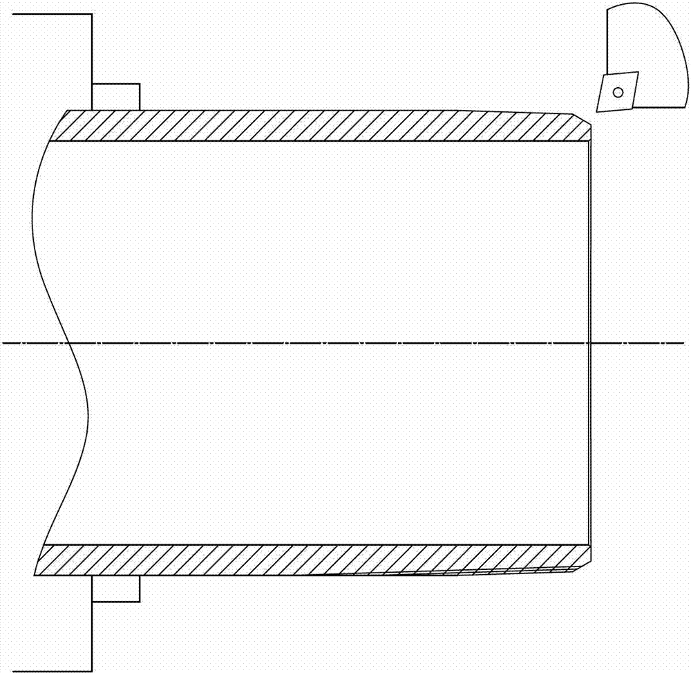 Method for repairing small standoff during on-line oil sleeve external thread production