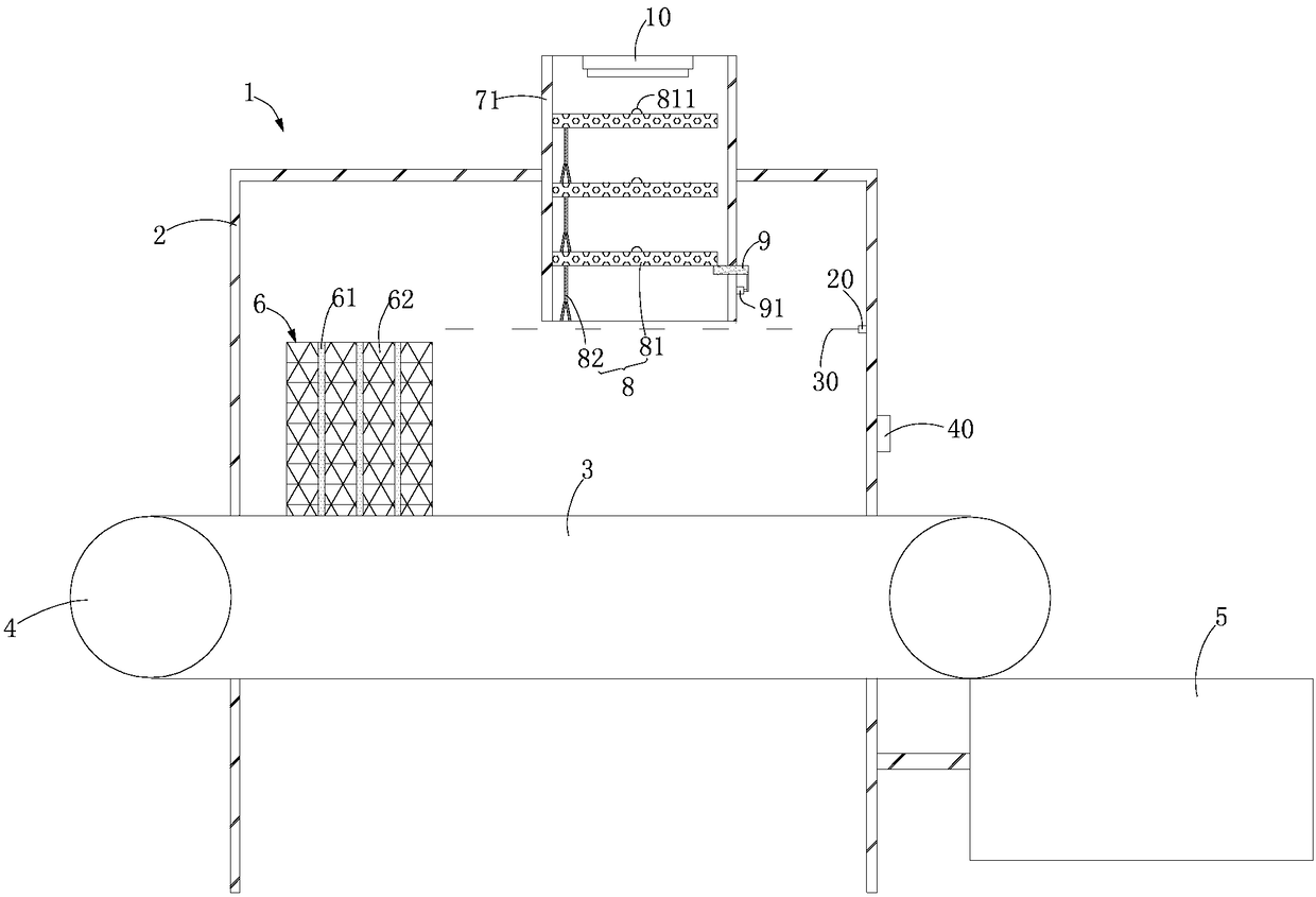 Disinfection system for tongue depressor and sorting-disinfecting integrated system