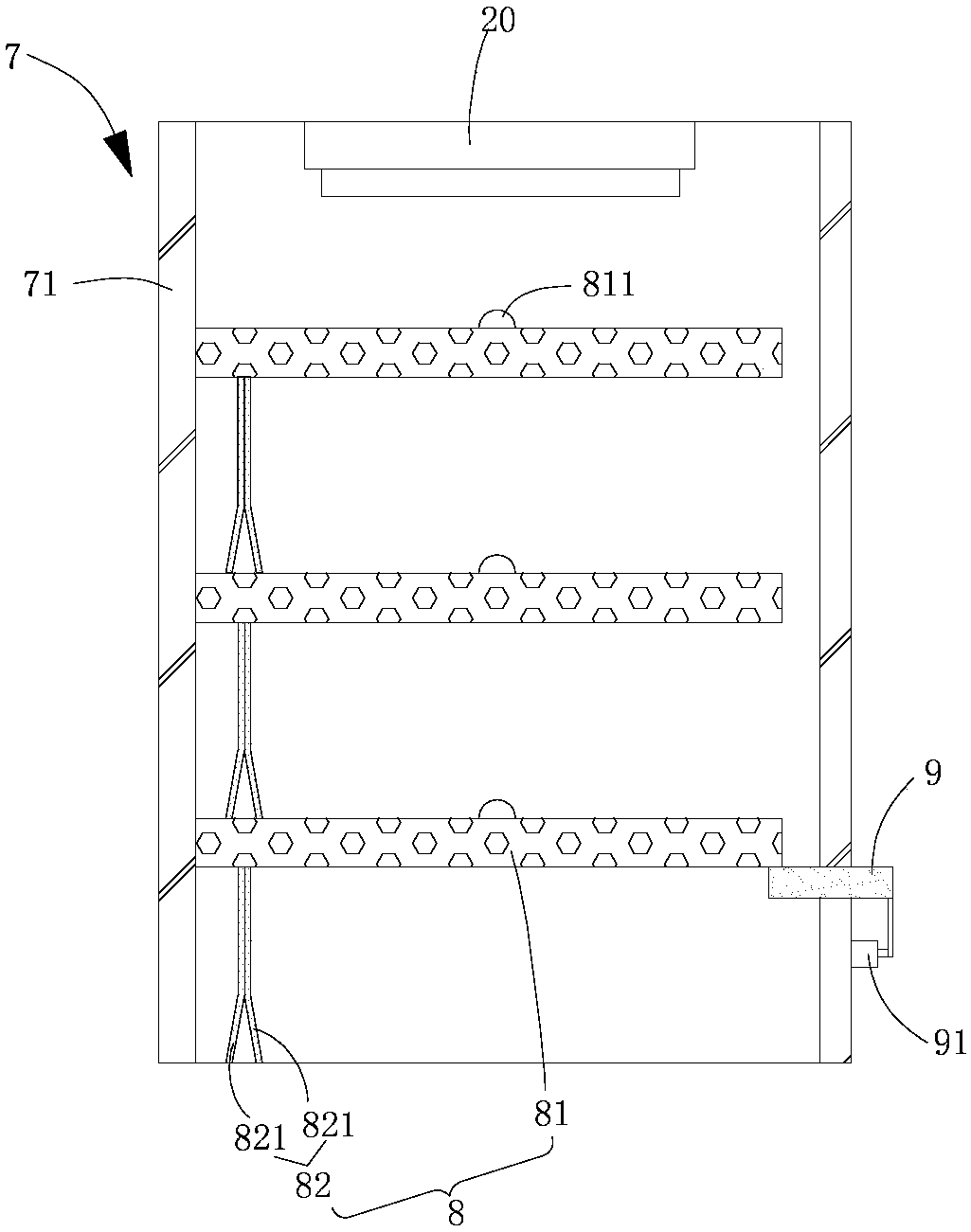 Disinfection system for tongue depressor and sorting-disinfecting integrated system