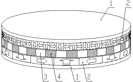 High-torque disc type permanent magnet reduction gear