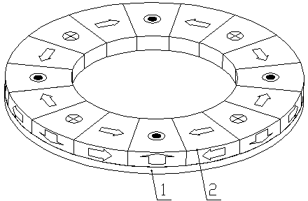 High-torque disc type permanent magnet reduction gear