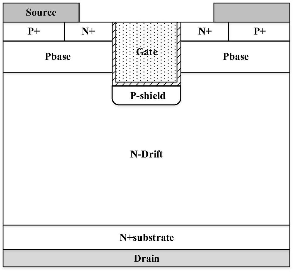 Silicon carbide MOSFET device with integrated diode and manufacturing method