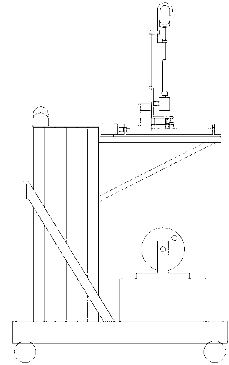 Hooking apparatus for power test