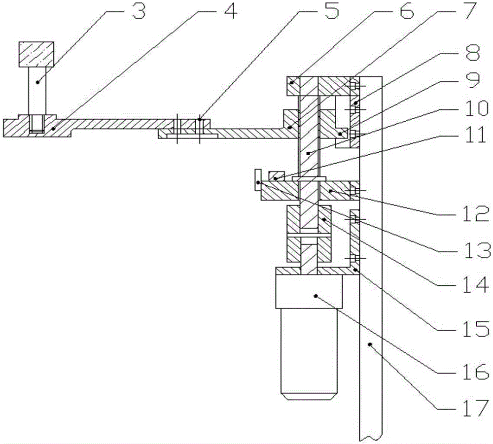 Bottom cork pulling type vacuum induction melting and casting control device