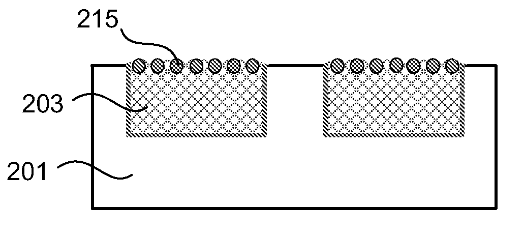 Nanoparticle cap layer