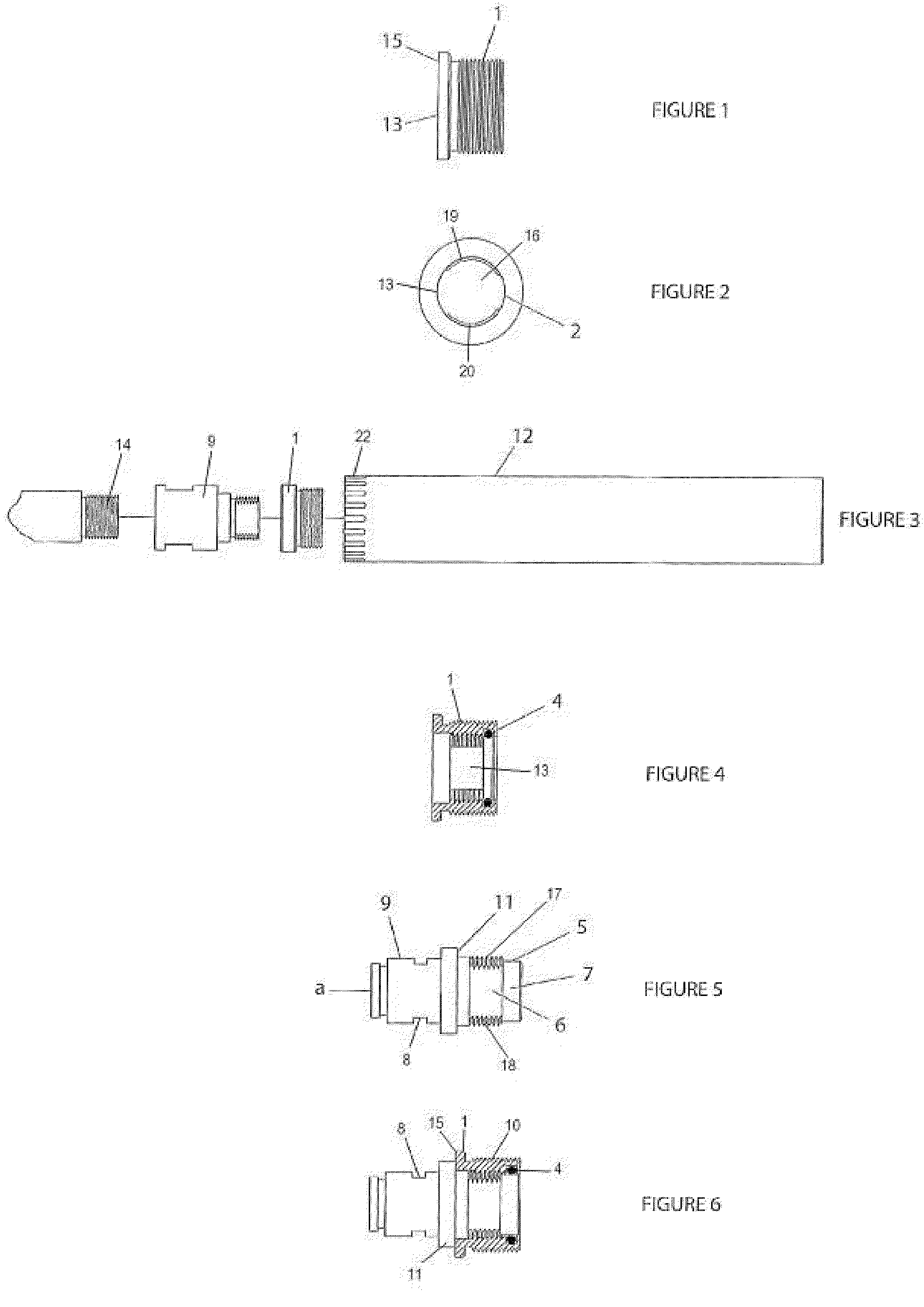 Interrupted thread mount primarily for attaching a noise suppressor or other auxiliary device to a firearm