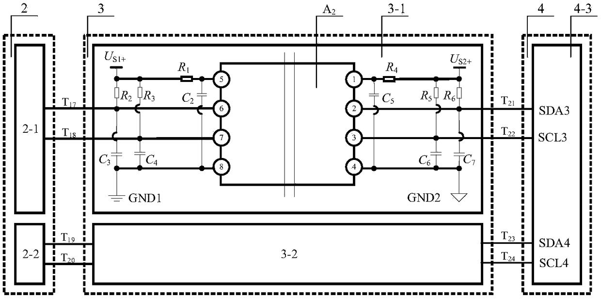 System and method based on isolated double Ethernet and double CAN communication