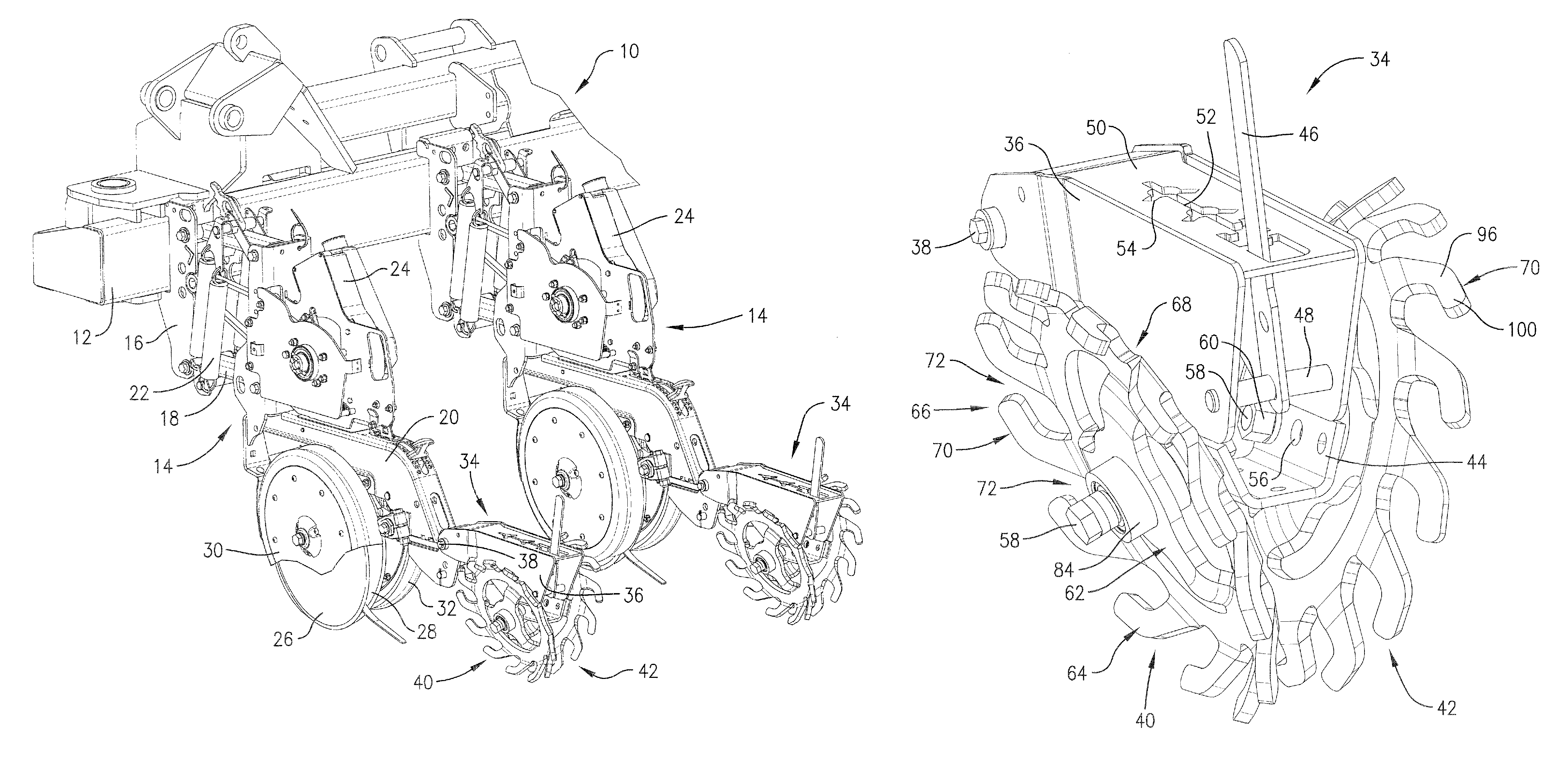 Seed furrow closing apparatus