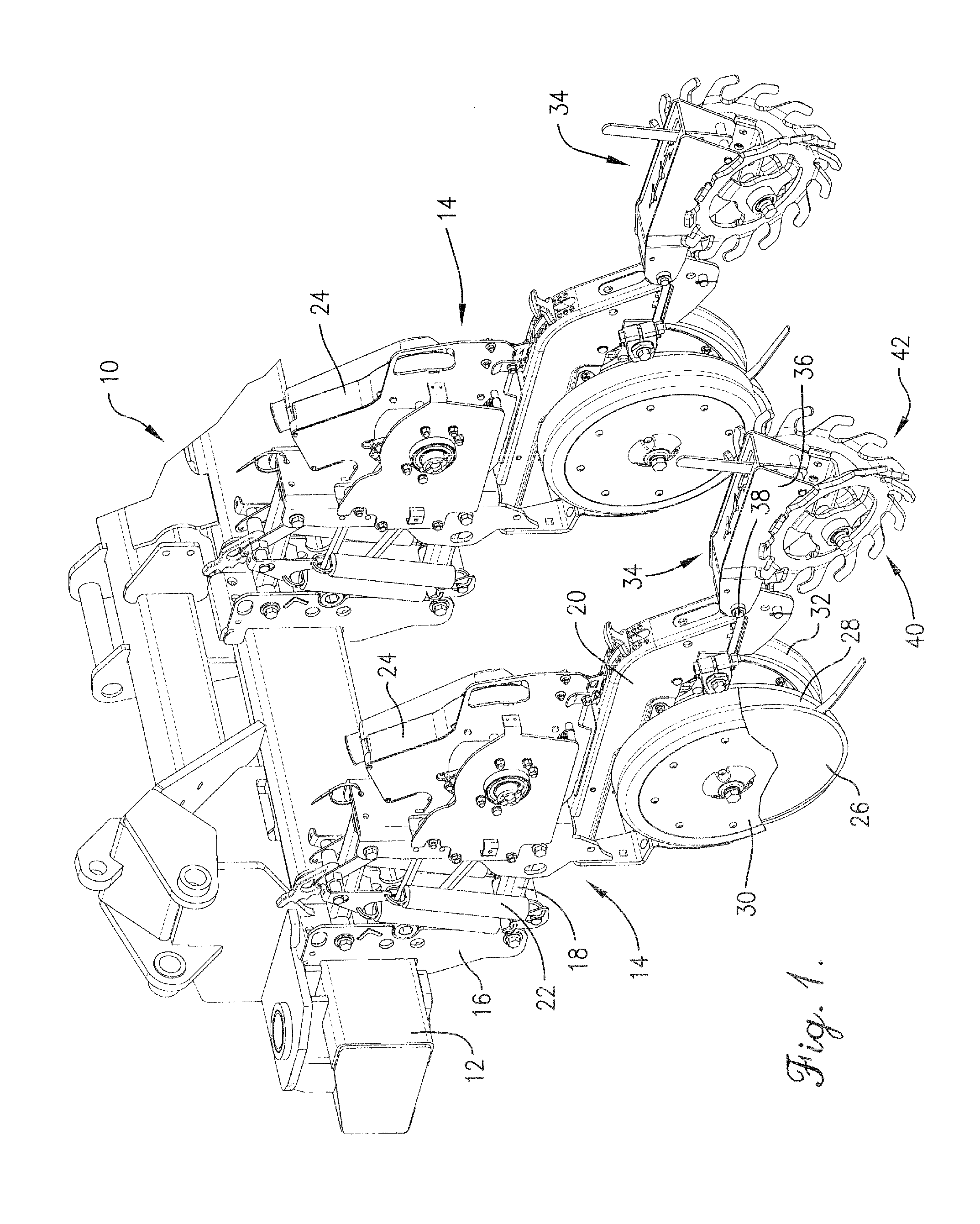 Seed furrow closing apparatus