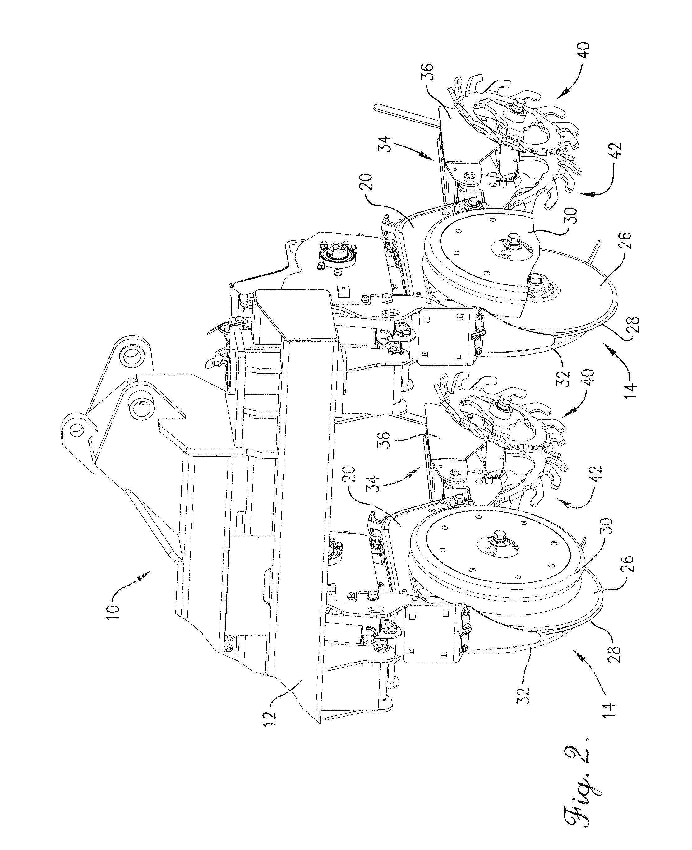 Seed furrow closing apparatus