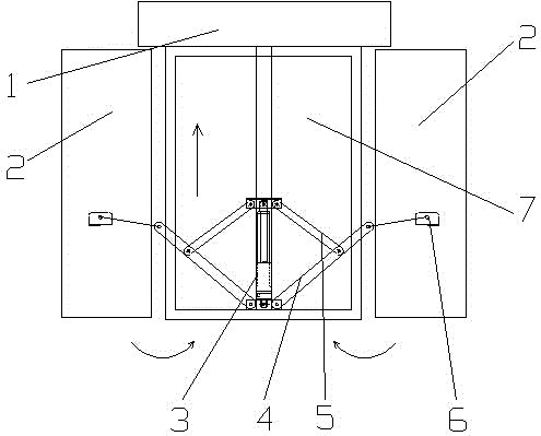 Back extrusion preventing and two-wing extending device of intelligent electric wheelchair bed