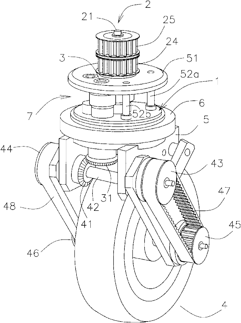 Steerable drive mechanism and omnidirectional moving vehicle