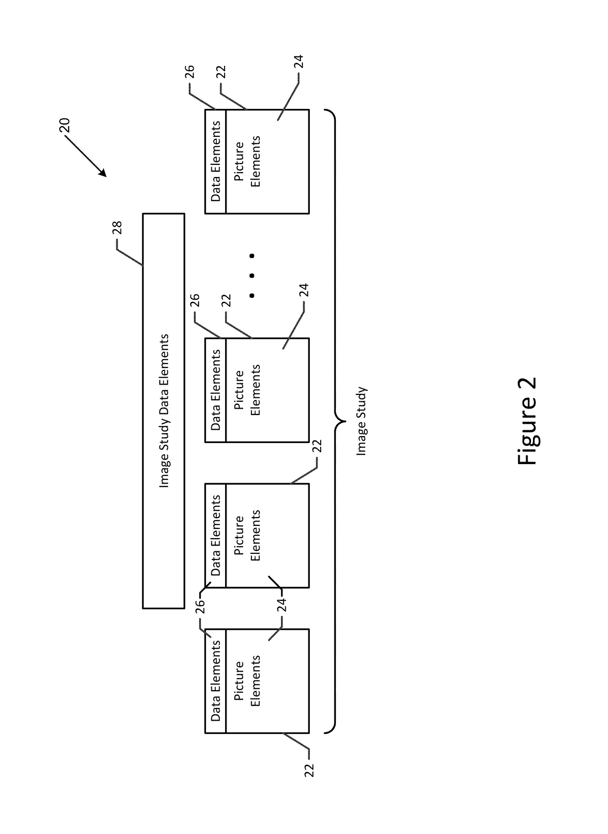 Image processing system and method for detecting an anatomical marker within an image study