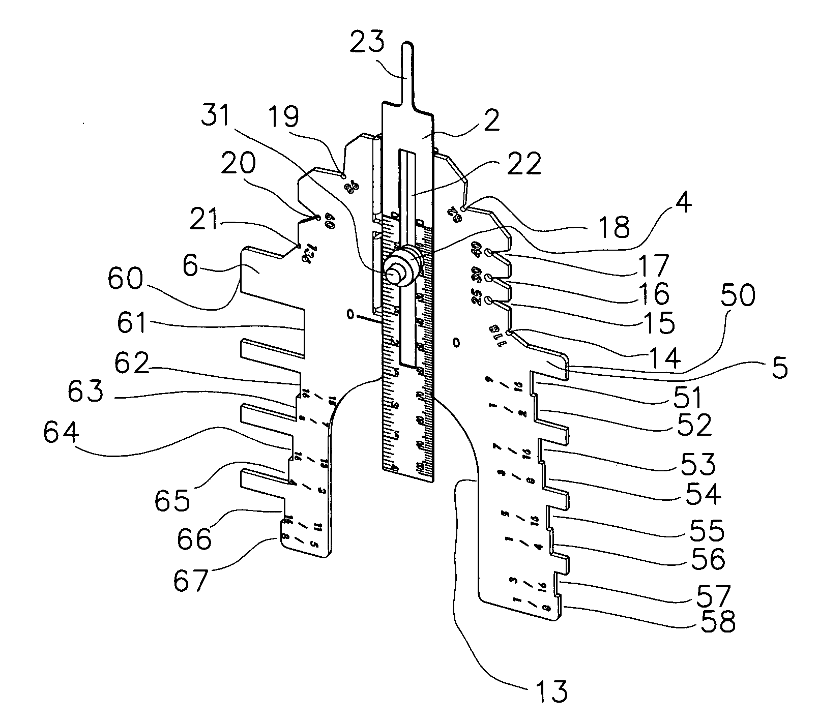 Multi-function measuring tool