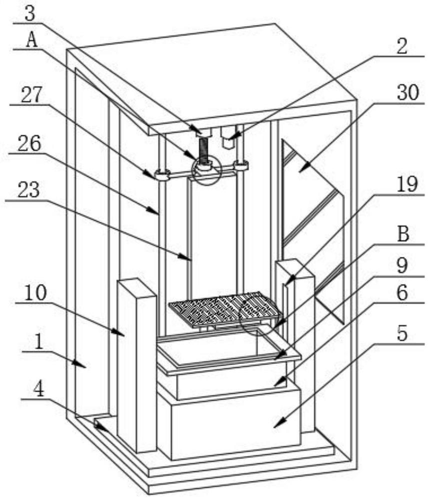 A light-curing 3D printing device