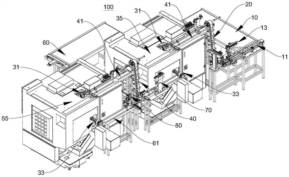 Mechanical automatic machining system for polished shafts