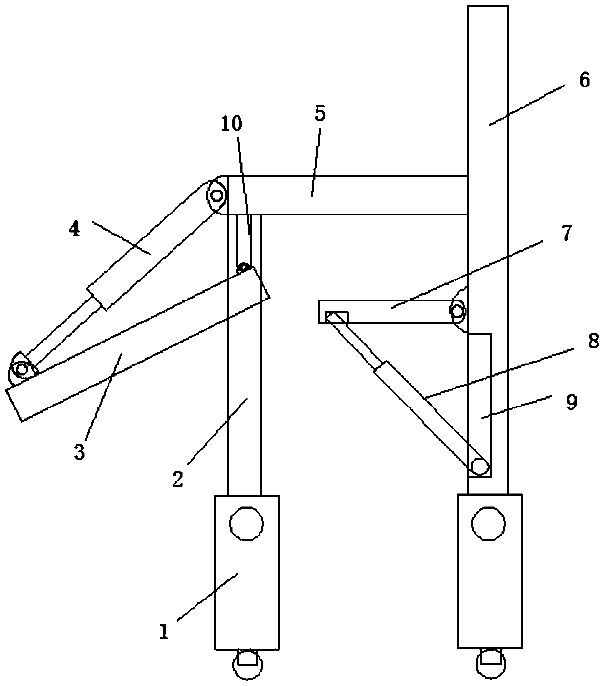 Leg exercise device used for rehabilitation department