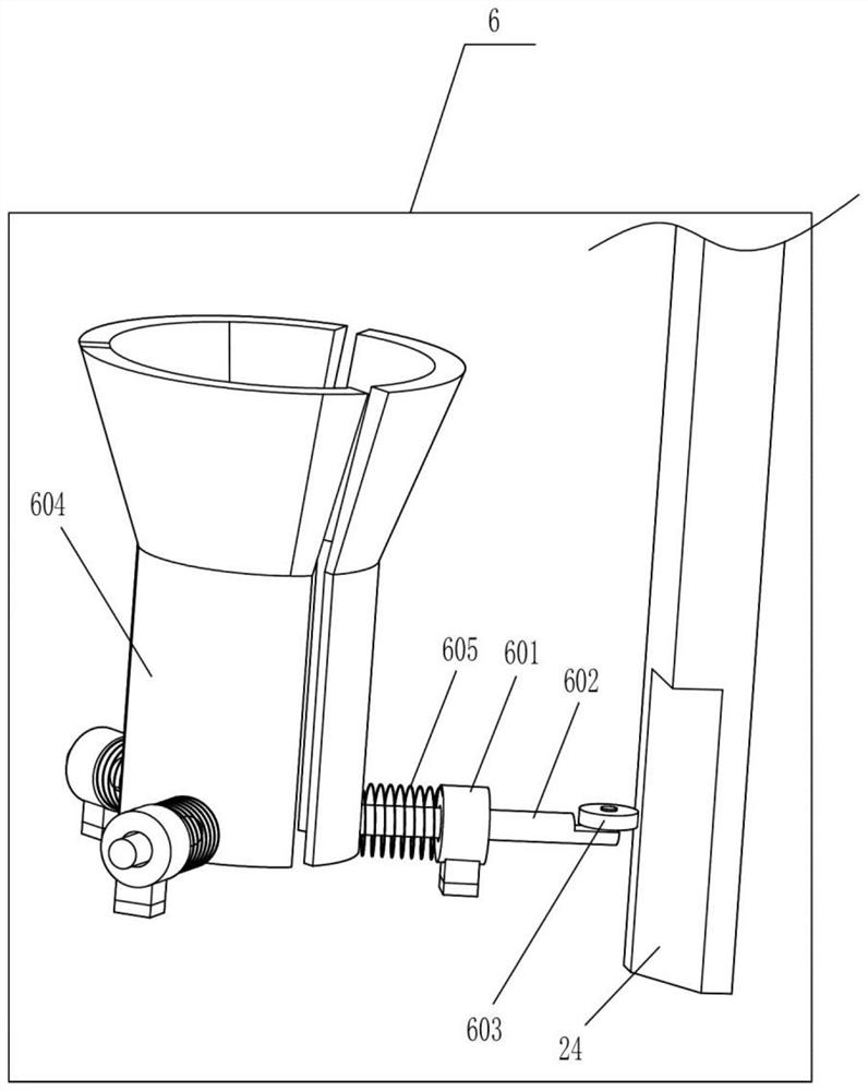 An internal cleaning device suitable for different sizes of test tubes