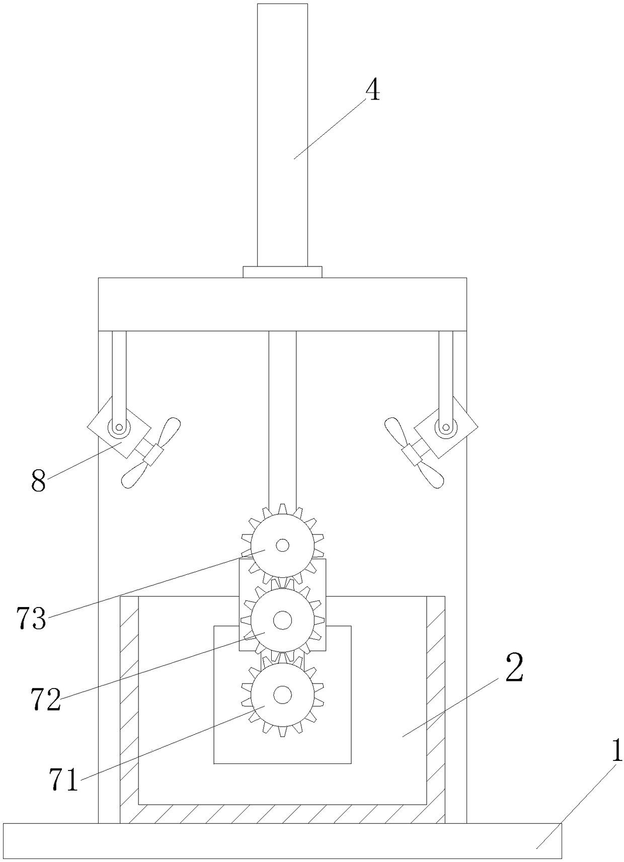 Device for cleaning and drying duck feather