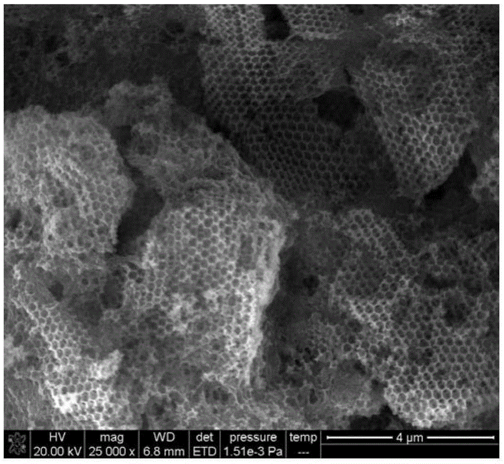 Ordered macroporous titanium dioxide and preparation method thereof