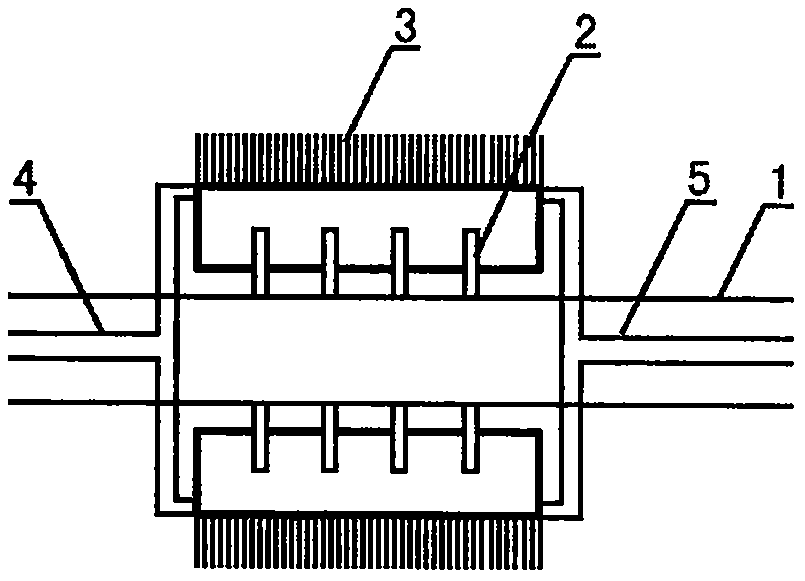 Shaft type washing device for interior of pipe