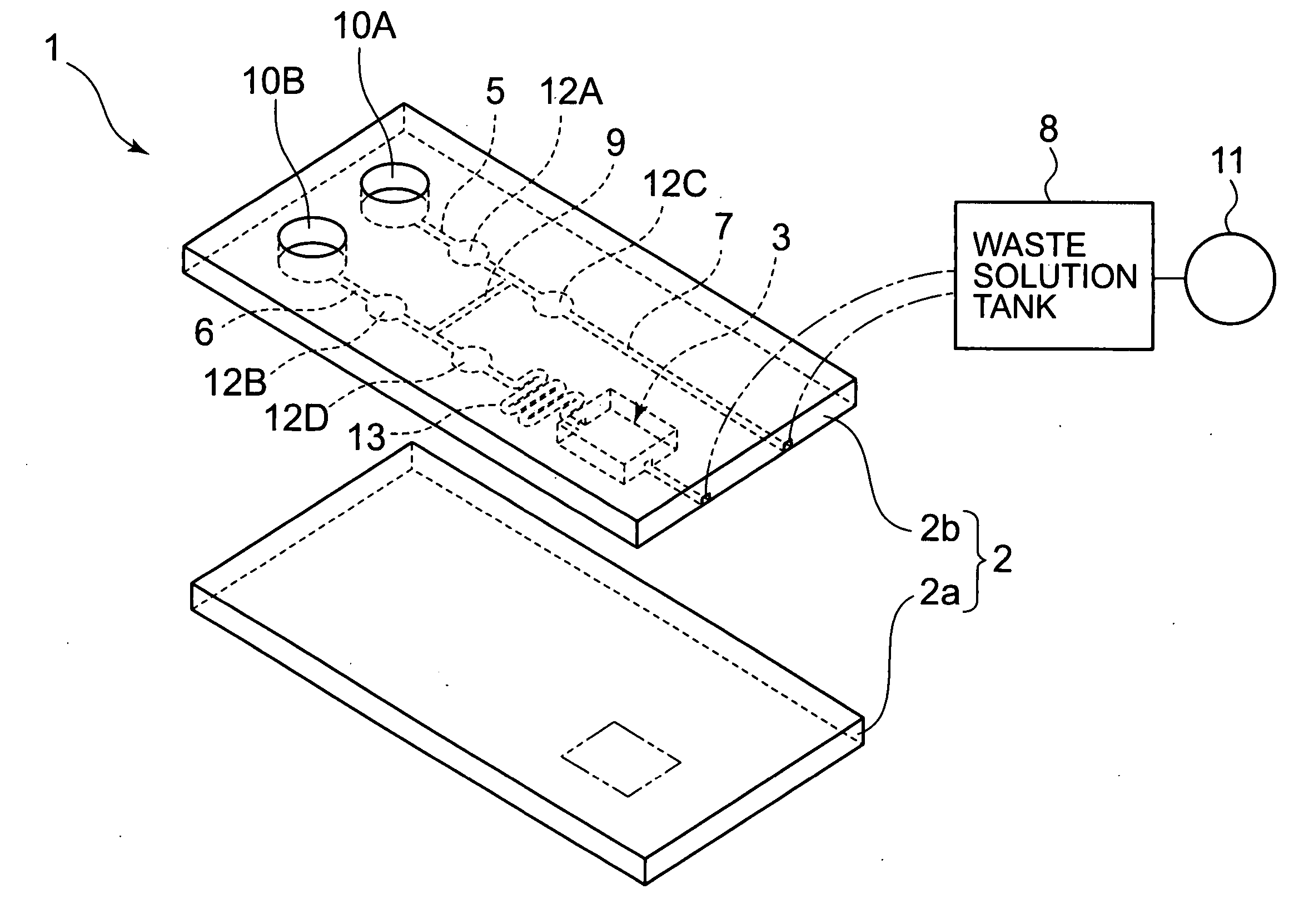 Microchip for analysis, analysis system having the same, and analysis method