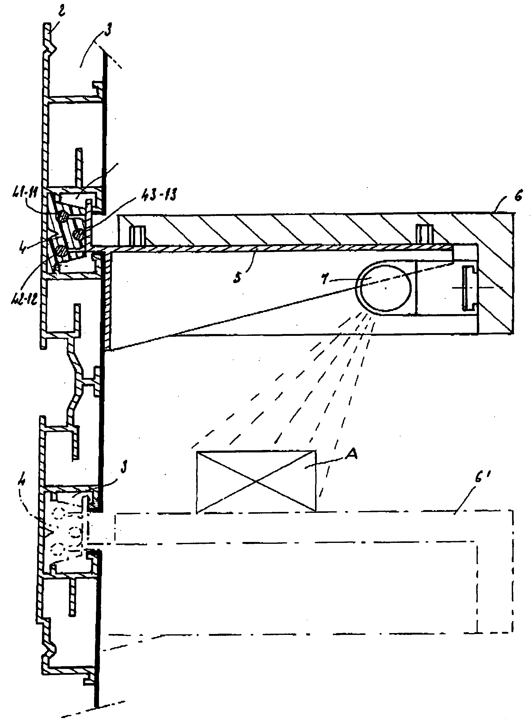 Display shelving device with integrated electrical power supply means for lighting units