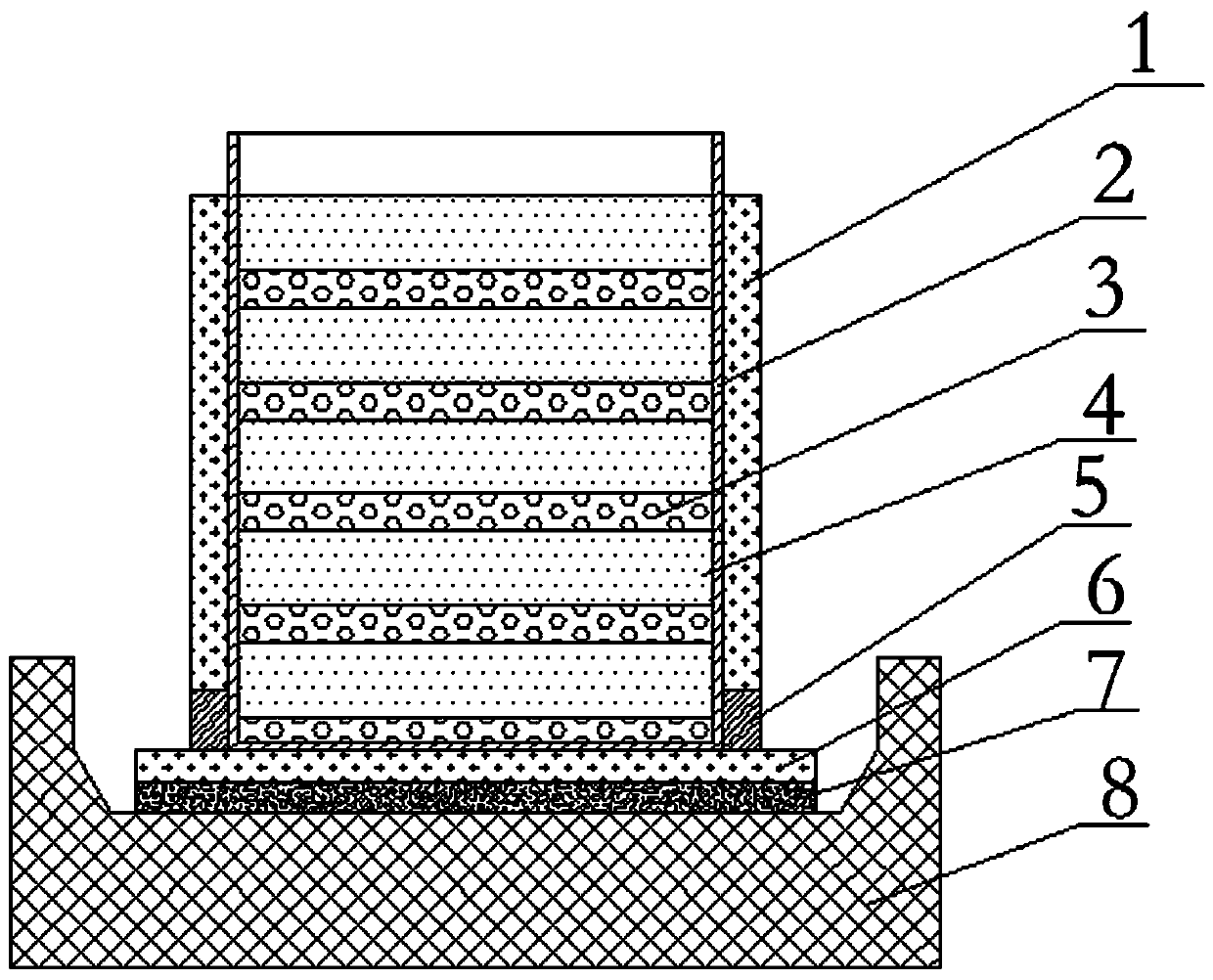 A kind of mold roasting method of aluminum frame anode