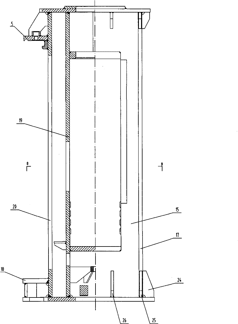 Combined oil press with stander shared by punching and stretching