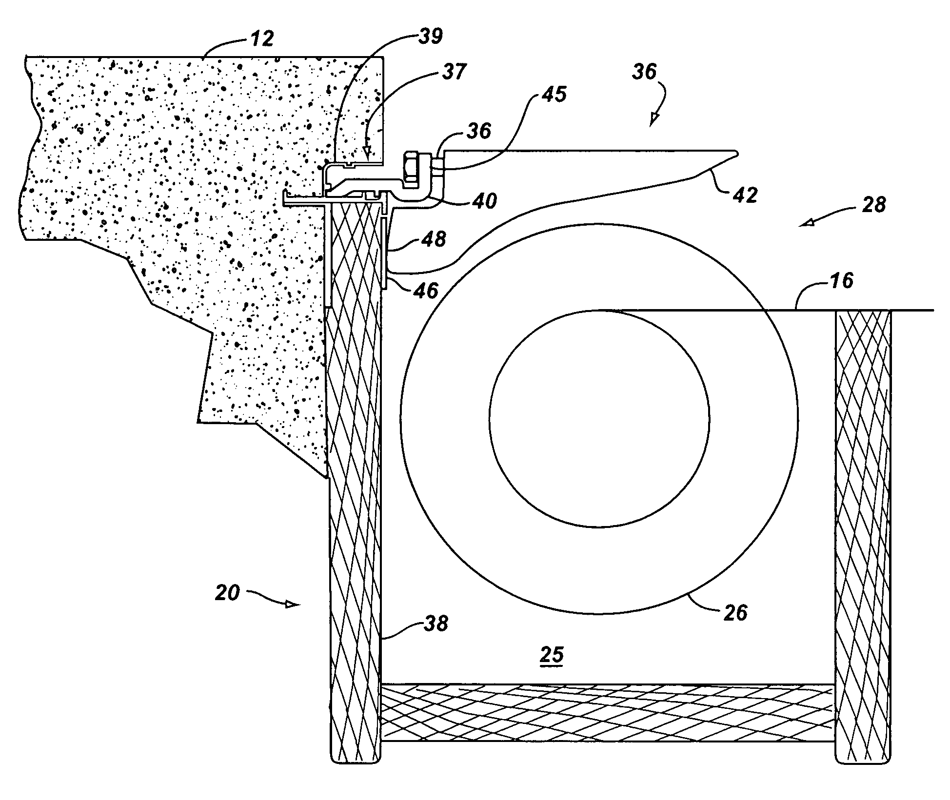 Lid support and forming system for pool cover box