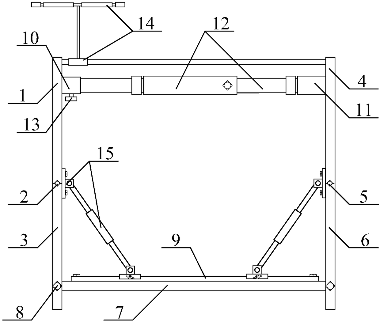 Foldable building construction scaffold