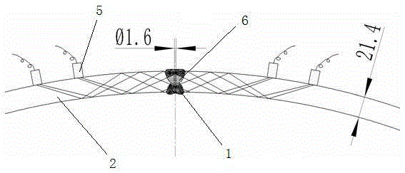 Ultrasonic detection method for defects at middle parts of welding seams of extra-large wall thickness SAWH steel pipe