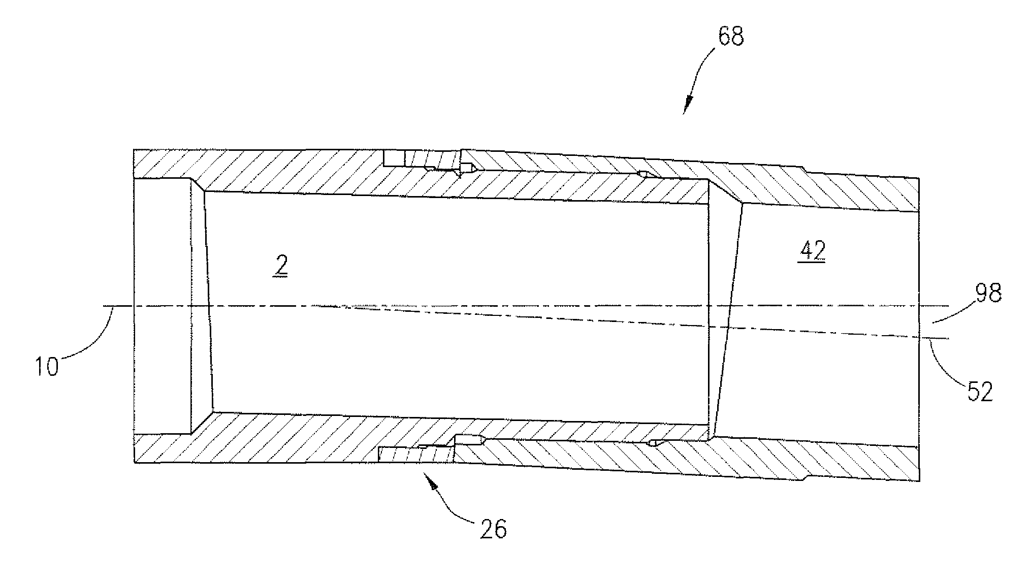 Adjustable bent housing apparatus and method