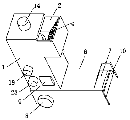 Local digestive treatment device for kitchen garbage