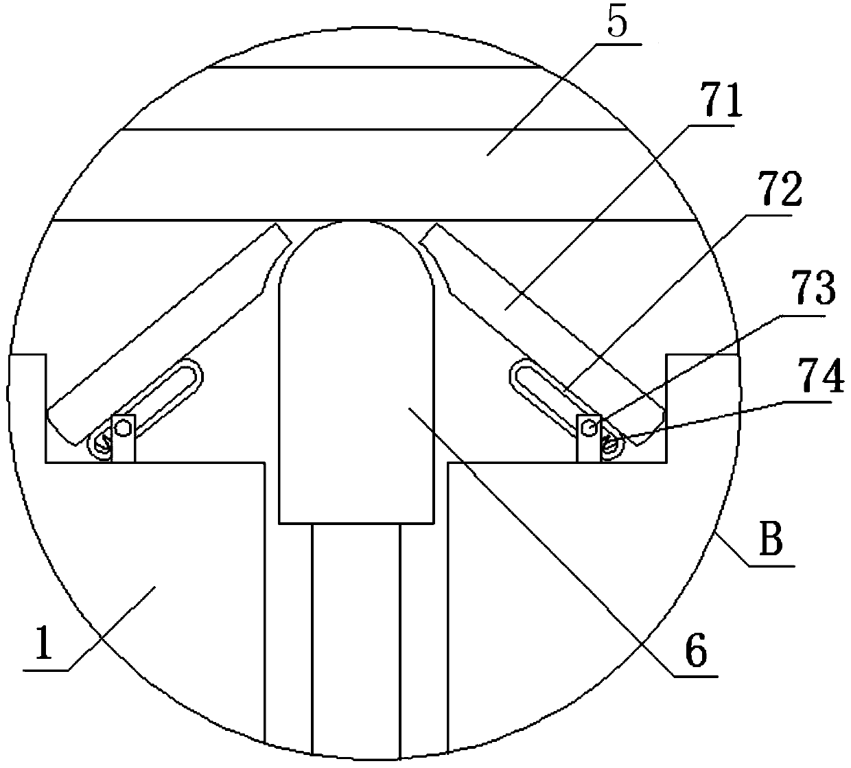 Vacuum laminating machine heat equalizing thimble structure