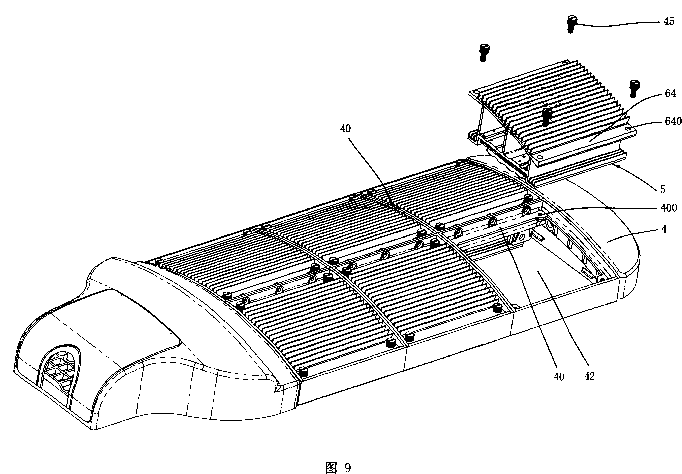 LED road lamp and its lens